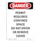 Signmission OSHA Danger Sign, Permit Required Confined Space, 10in X 7in Rigid Plastic, OS-DS-P-710-V-2155 OS-DS-P-710-V-2155 - alternate 1
